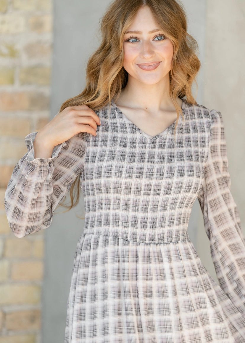 Aurora Plaid Maxi Dress, thumbnail 5