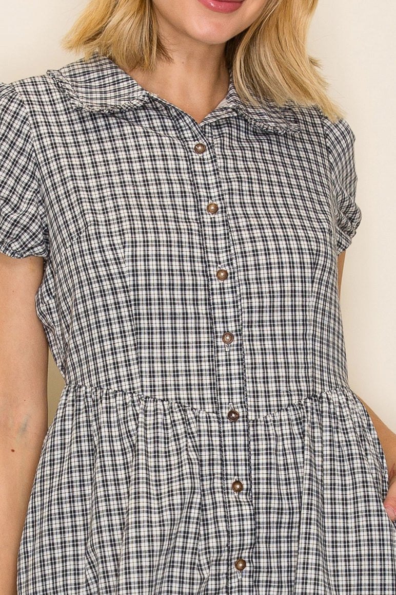 Bridget Check Midi Dress, thumbnail 5