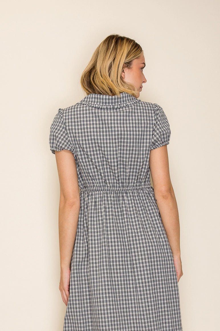 Bridget Check Midi Dress, thumbnail 7