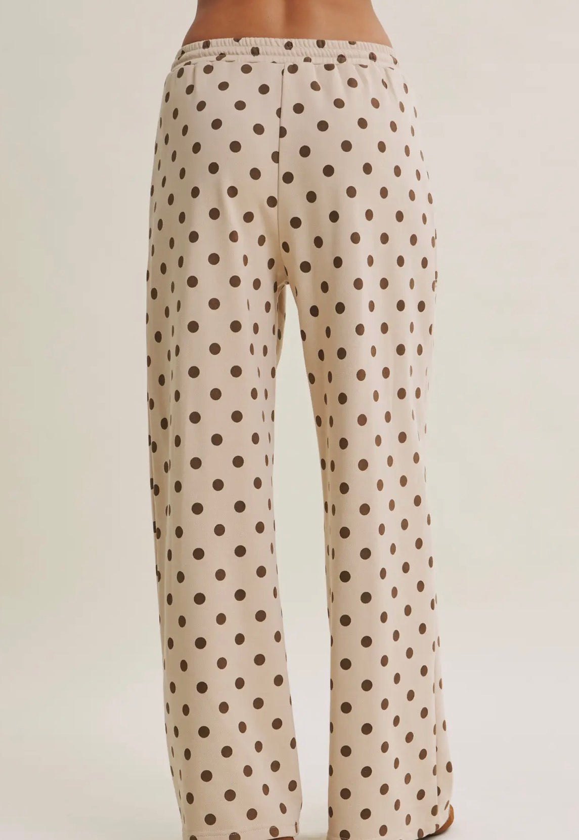 Brown Polka Dot Lounge Pants, thumbnail 9