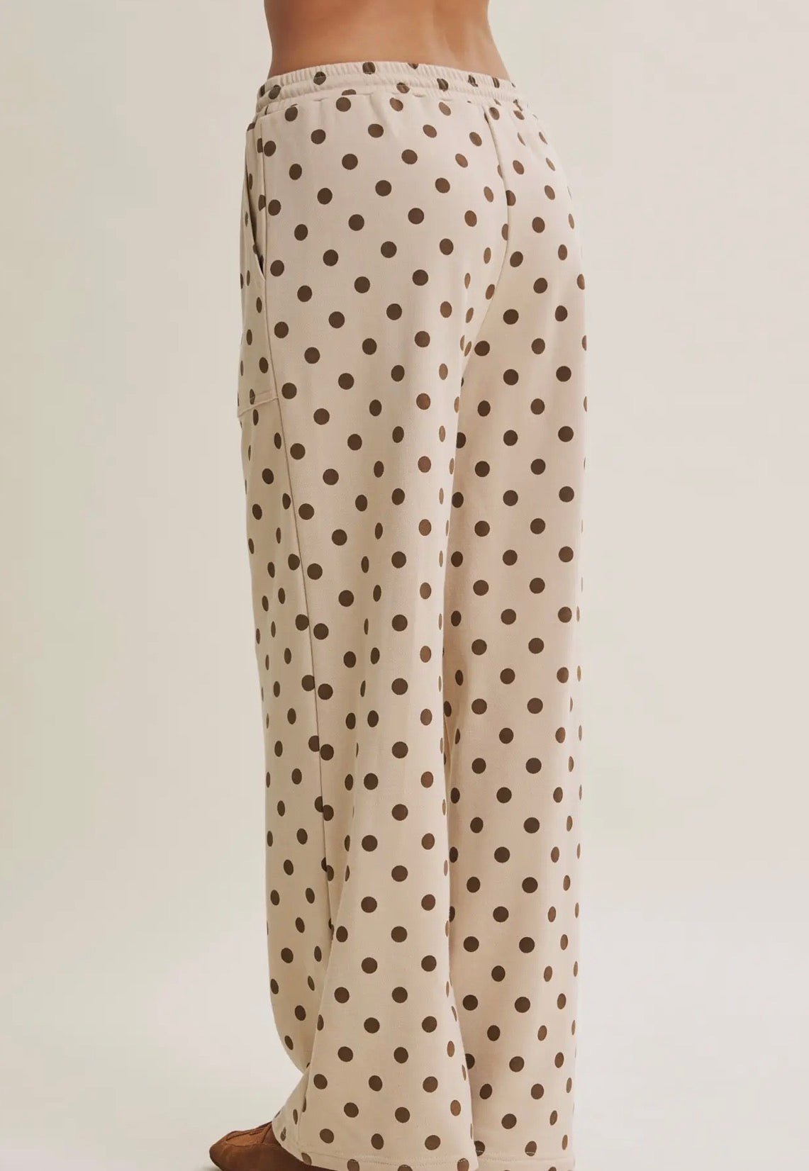 Brown Polka Dot Lounge Pants, thumbnail 10