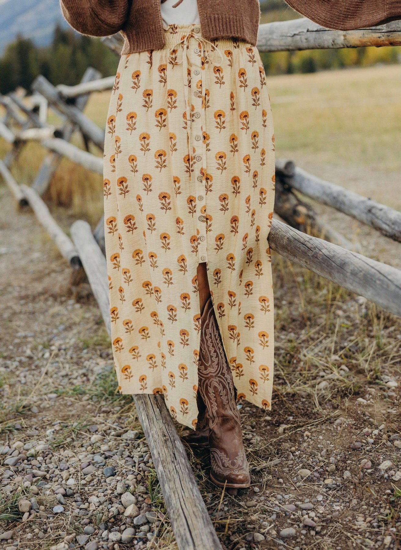 Harvest Floral Maxi Skirt, alternate view