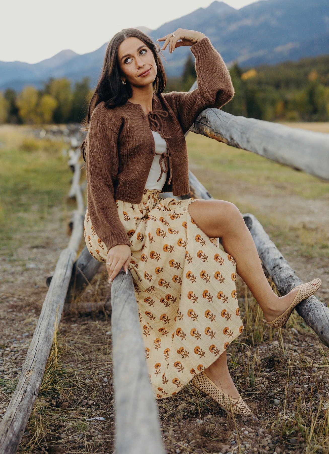 Harvest Floral Maxi Skirt, thumbnail 4