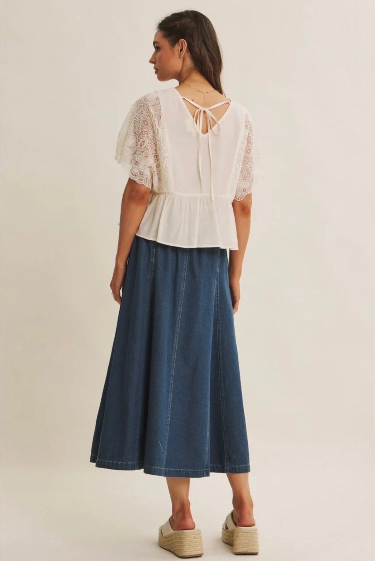 Countryside Denim Midi Skirt, thumbnail 4