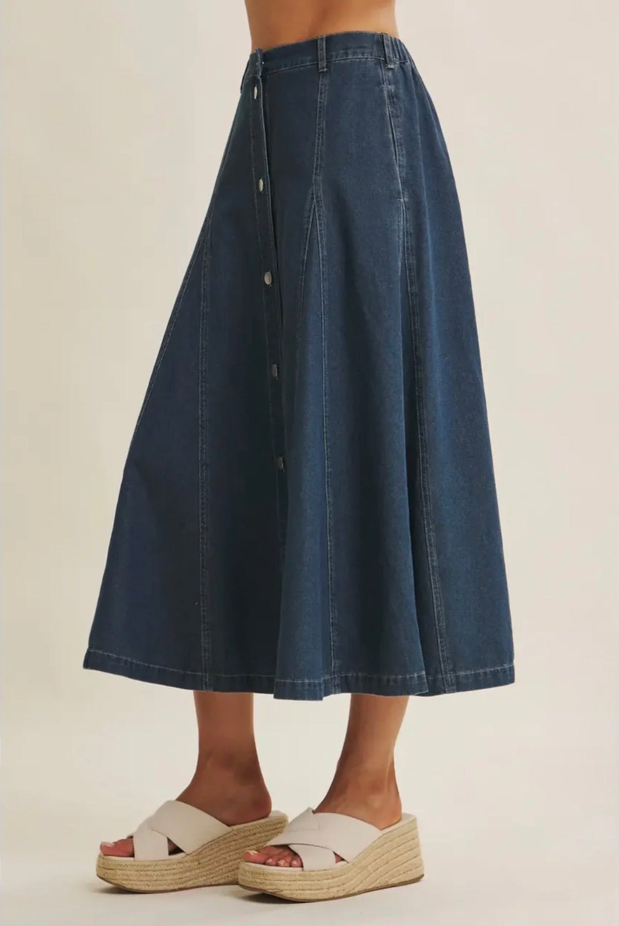 Countryside Denim Midi Skirt, thumbnail 5