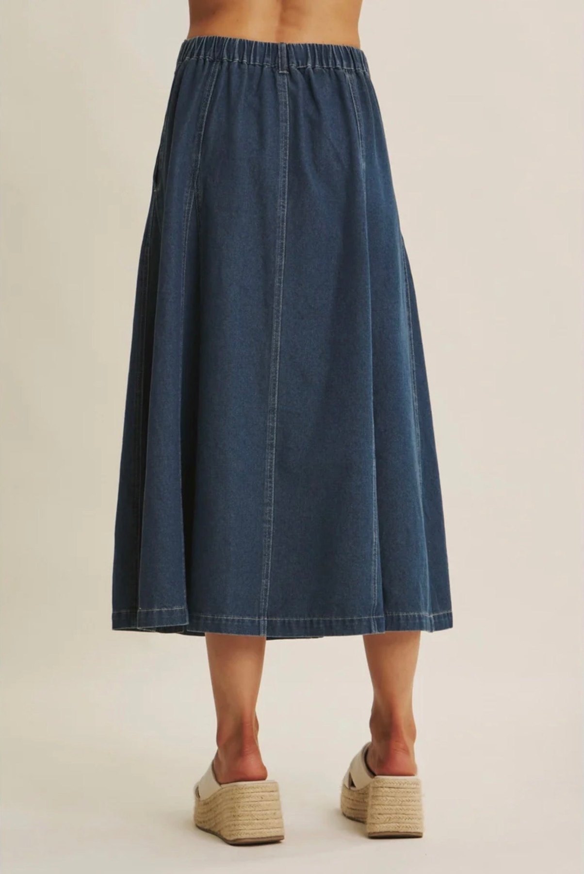 Countryside Denim Midi Skirt, thumbnail 6