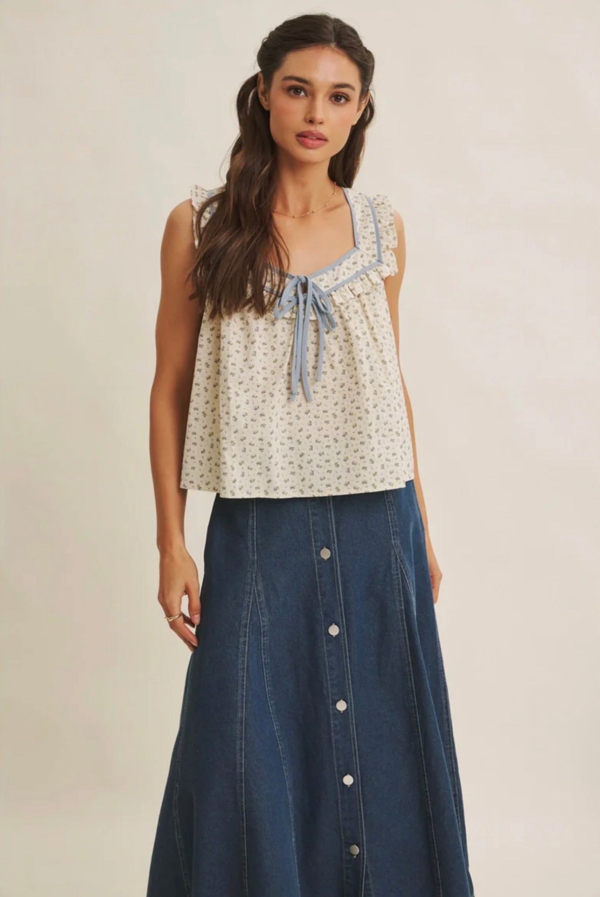 Countryside Denim Midi Skirt, thumbnail 8