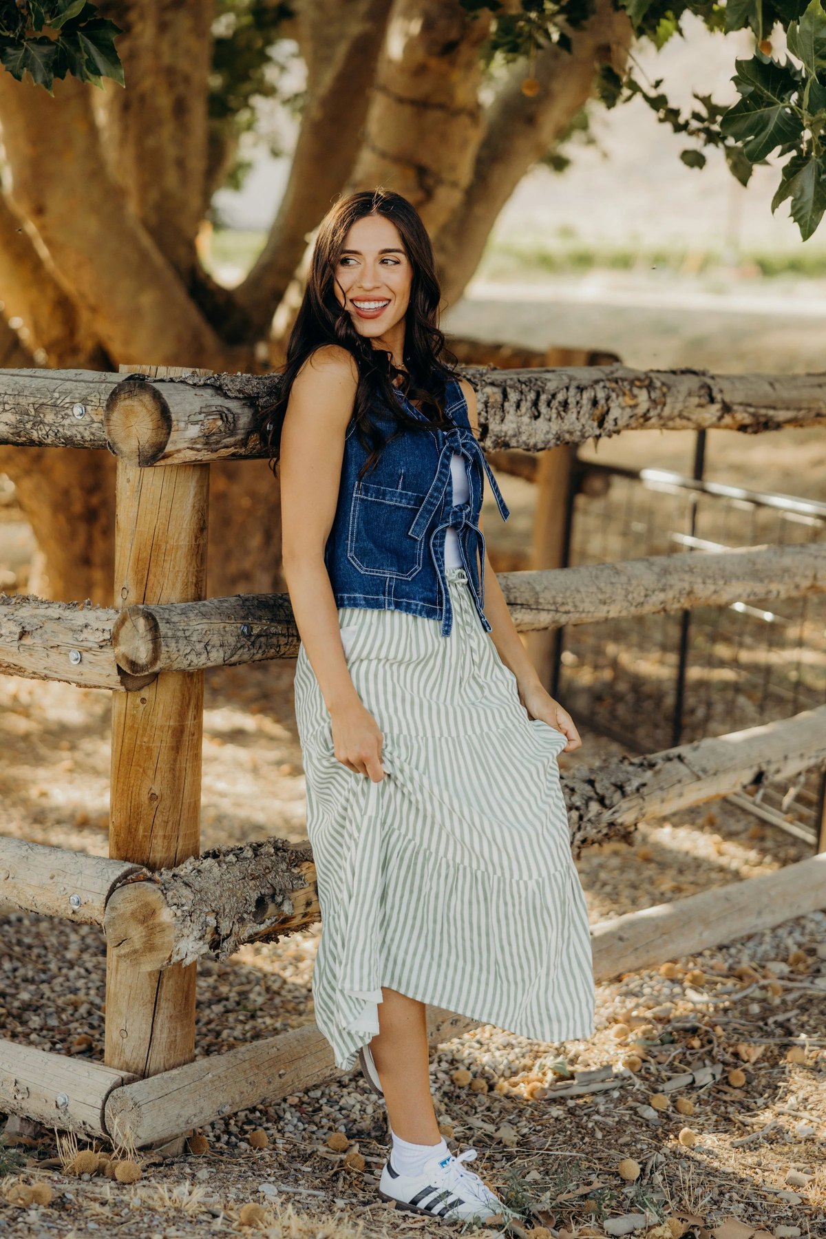 Denim Tie Vest, alternate view