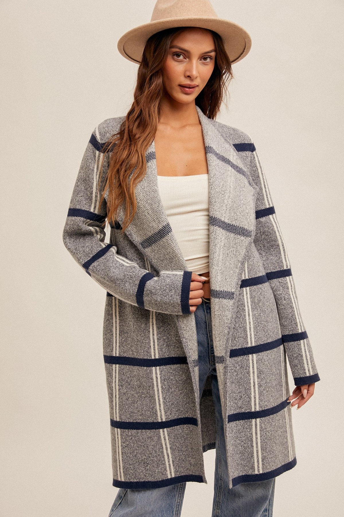 Drape Neck Long Cardigan, alternate view