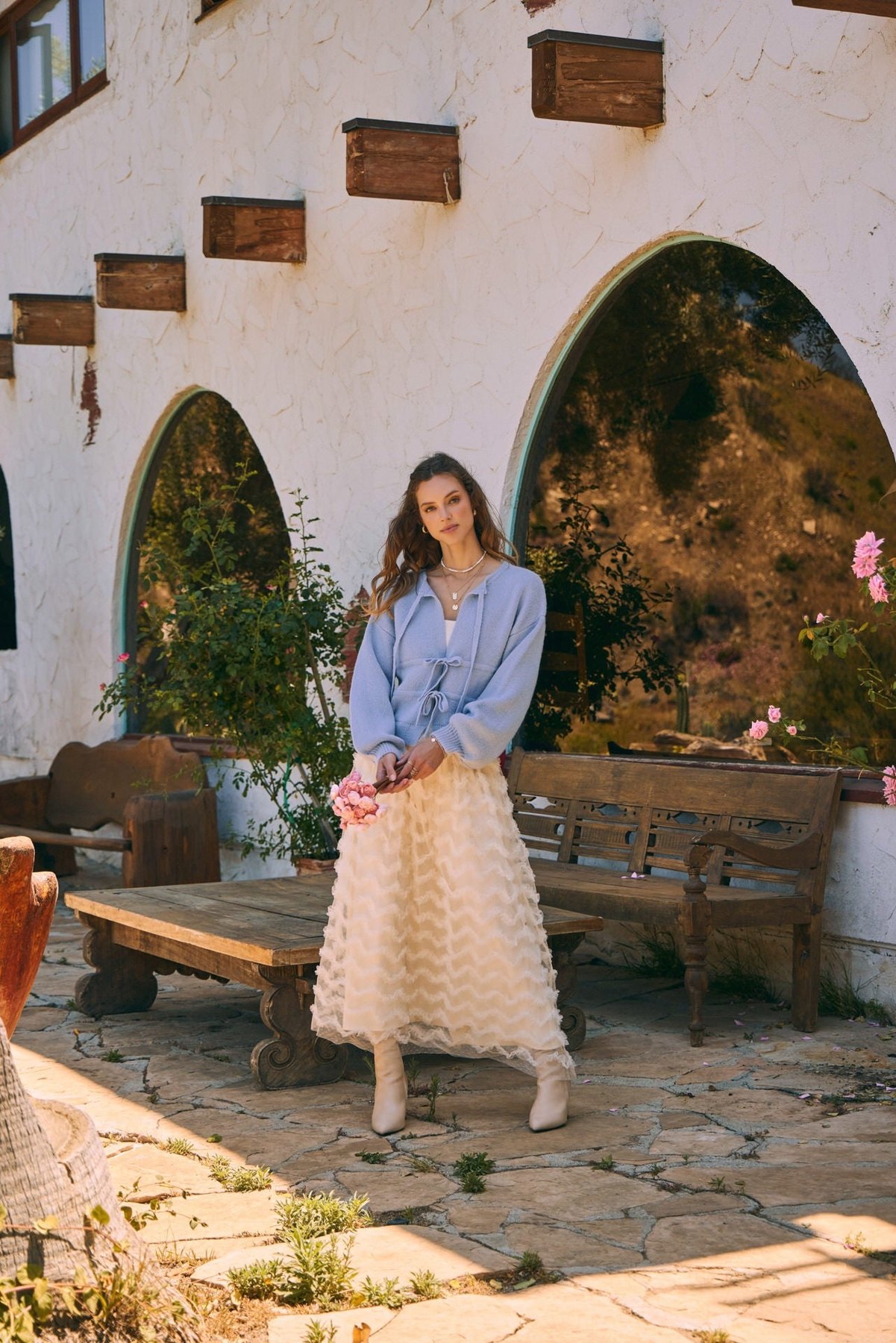 Ethereal Ruffle Maxi Skirt, alternate view