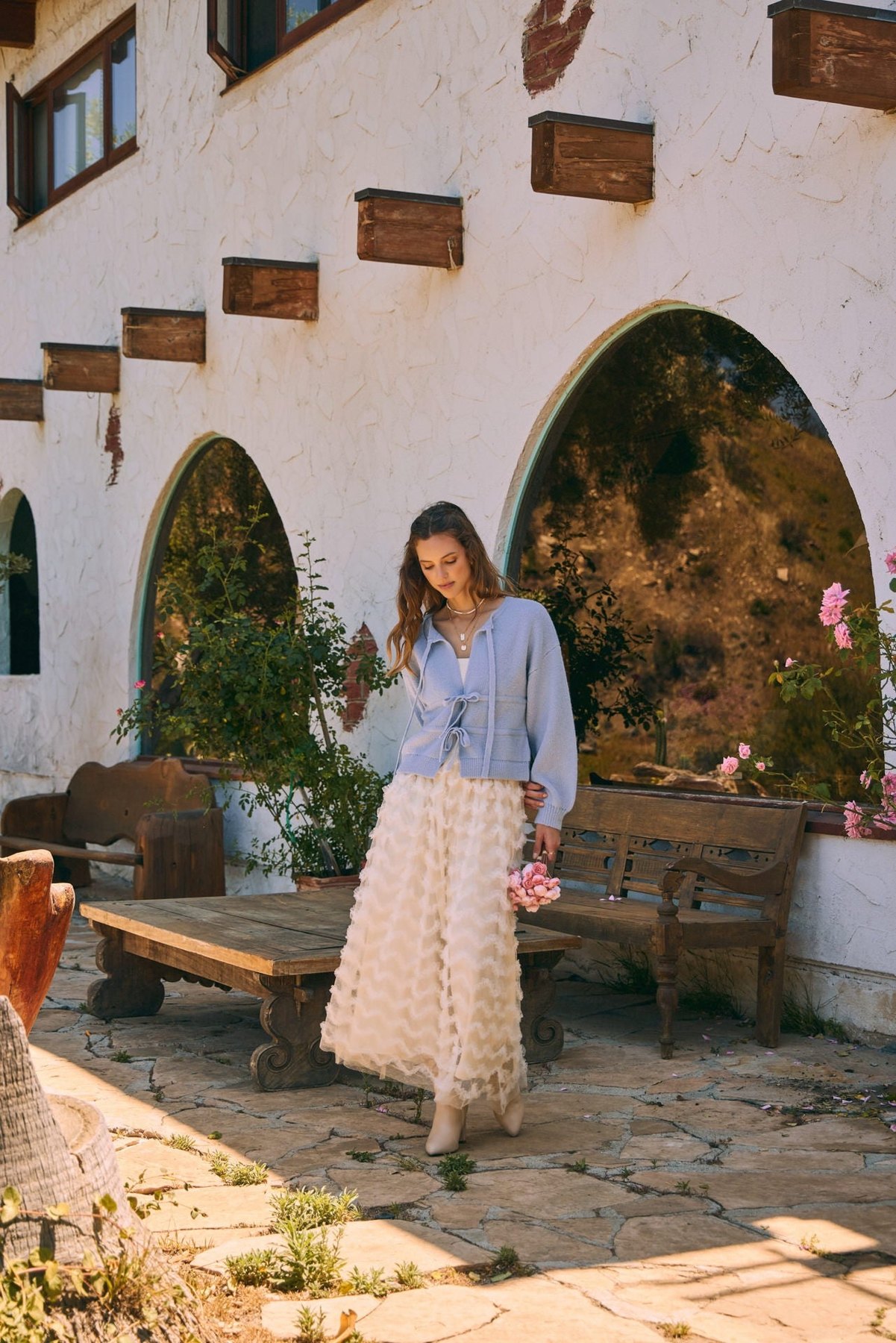Ethereal Ruffle Maxi Skirt, thumbnail 3