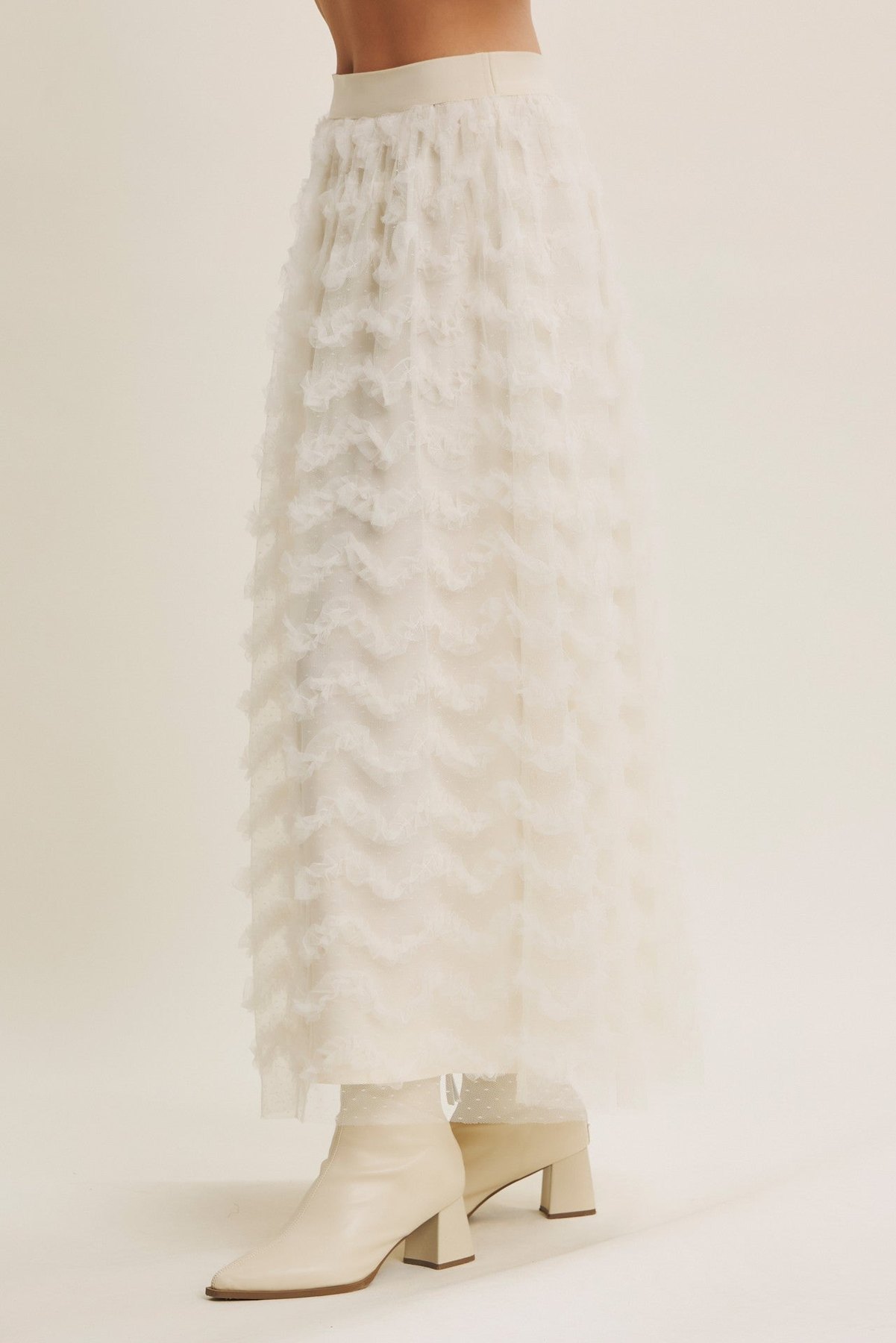 Ethereal Ruffle Maxi Skirt, thumbnail 5