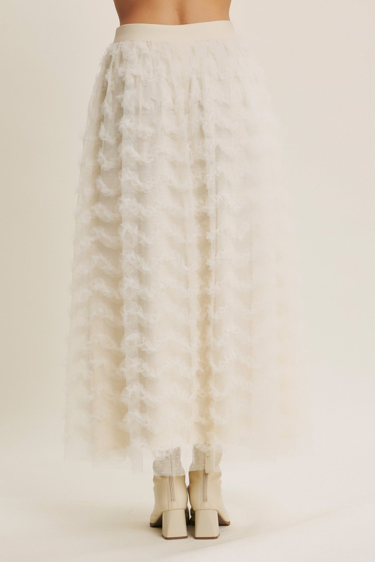 Ethereal Ruffle Maxi Skirt, thumbnail 6