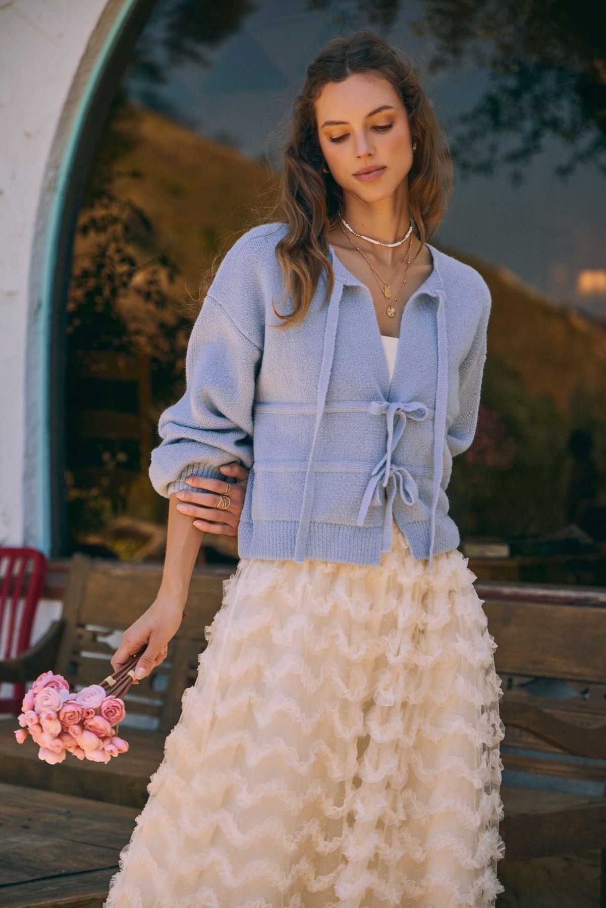 Ethereal Ruffle Maxi Skirt, thumbnail 12