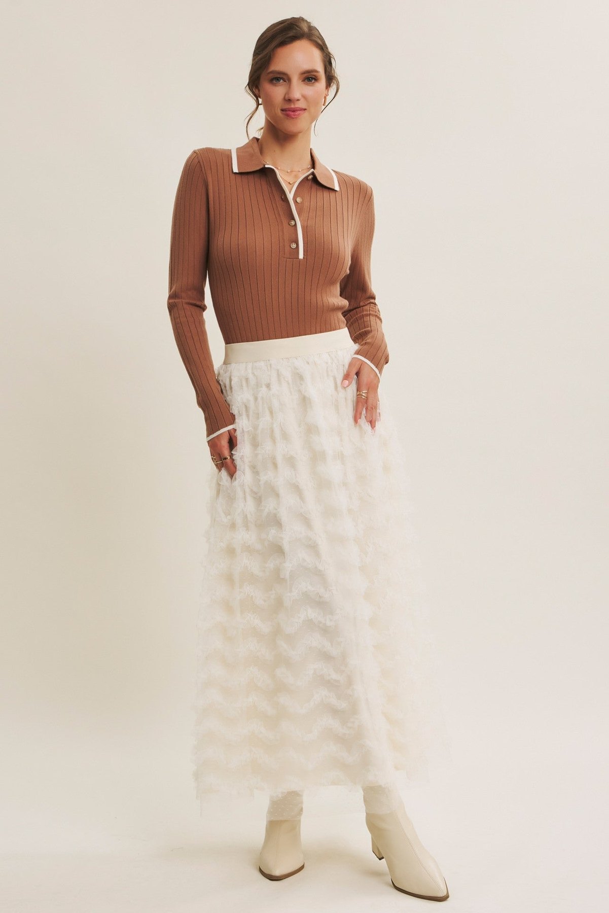 Ethereal Ruffle Maxi Skirt, thumbnail 13