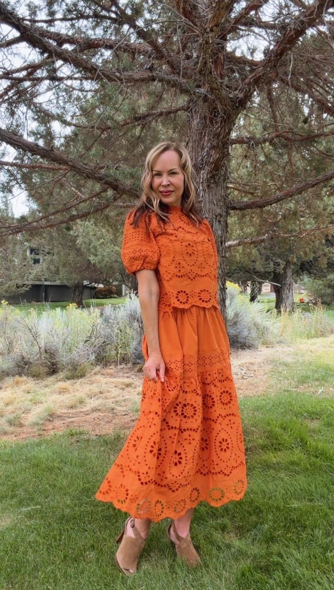 Ginger Eyelet Skirt and Top Set, alternate view