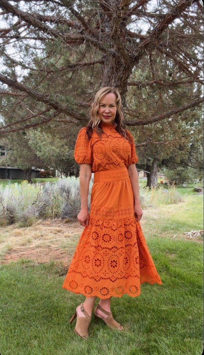 Ginger Eyelet Skirt and Top Set, thumbnail 8