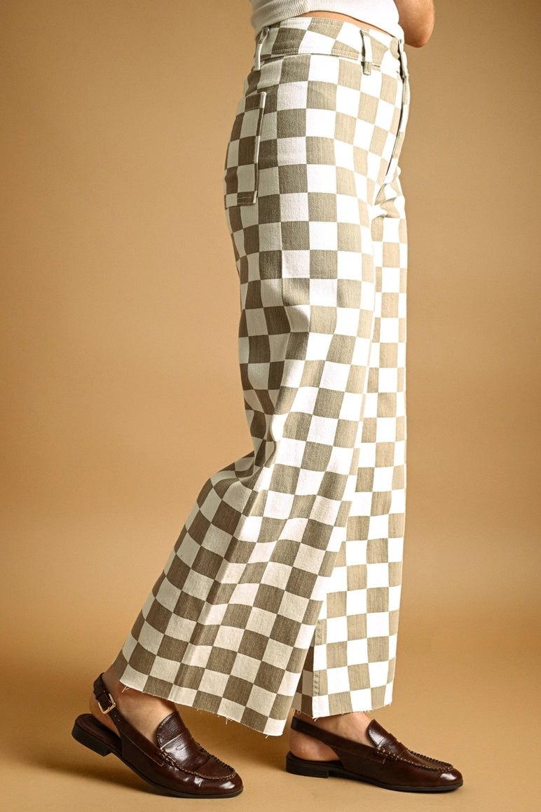 Gingham Cropped Pants, alternate view