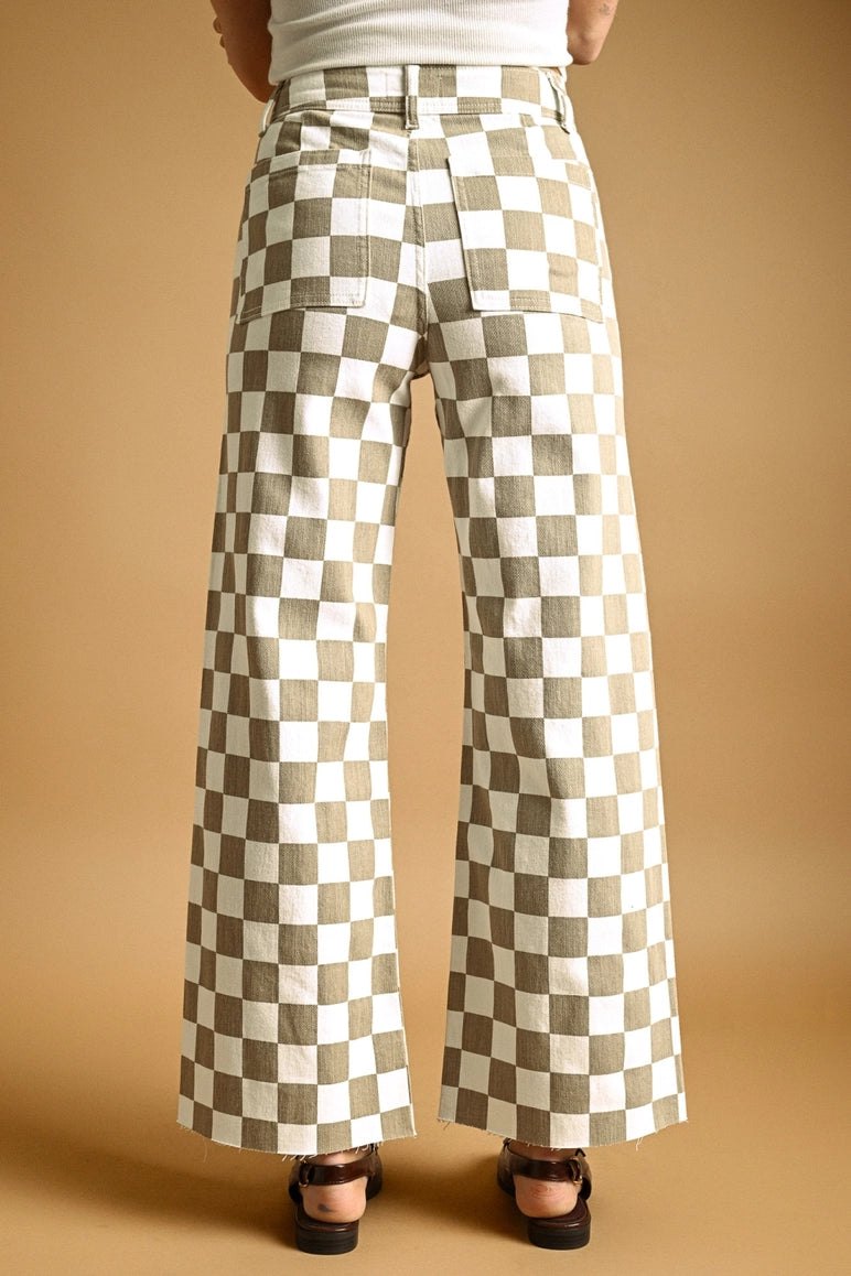 Gingham Cropped Pants, thumbnail 3
