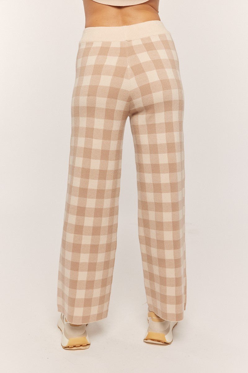 Gingham Knit Sweater & Pant Set, thumbnail 9