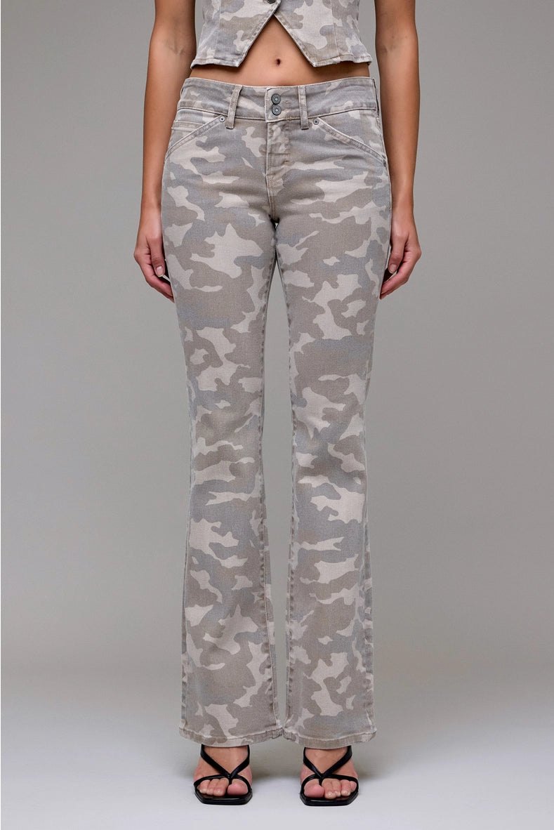 Hidden Camo Bootcut Jeans