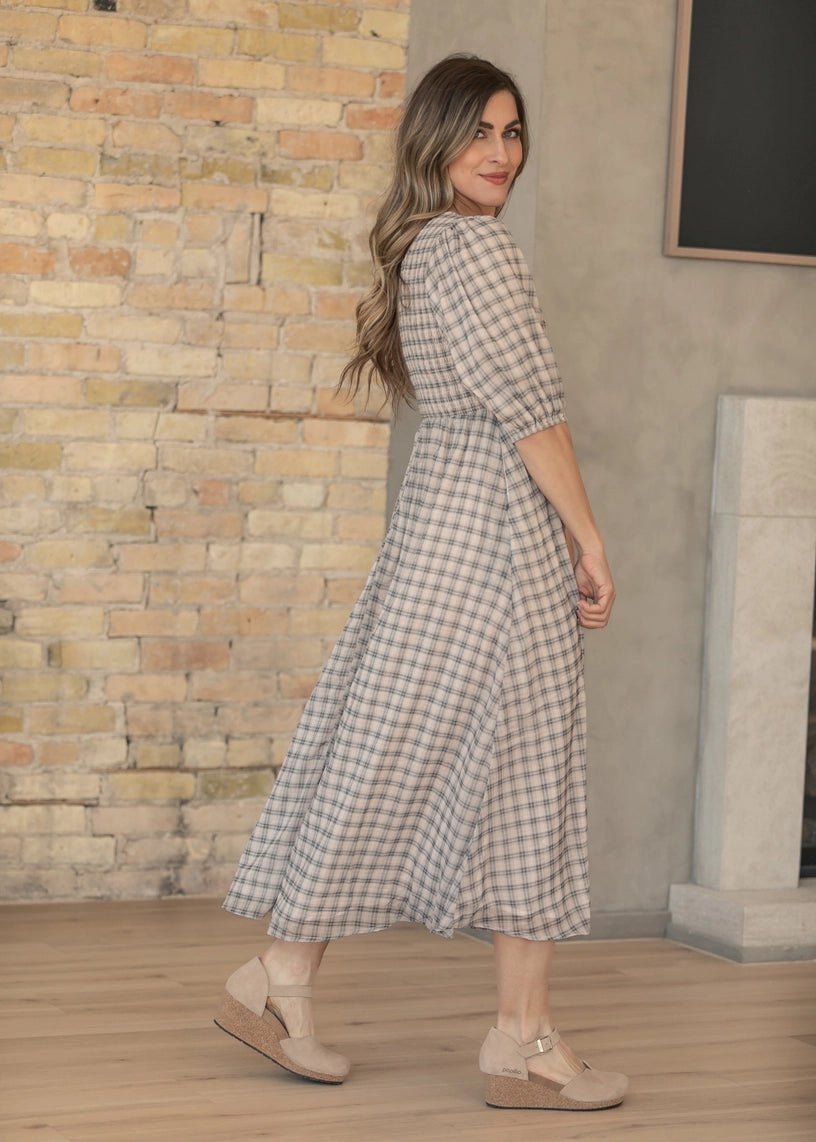 Kayleen Plaid Maxi dress, thumbnail 3