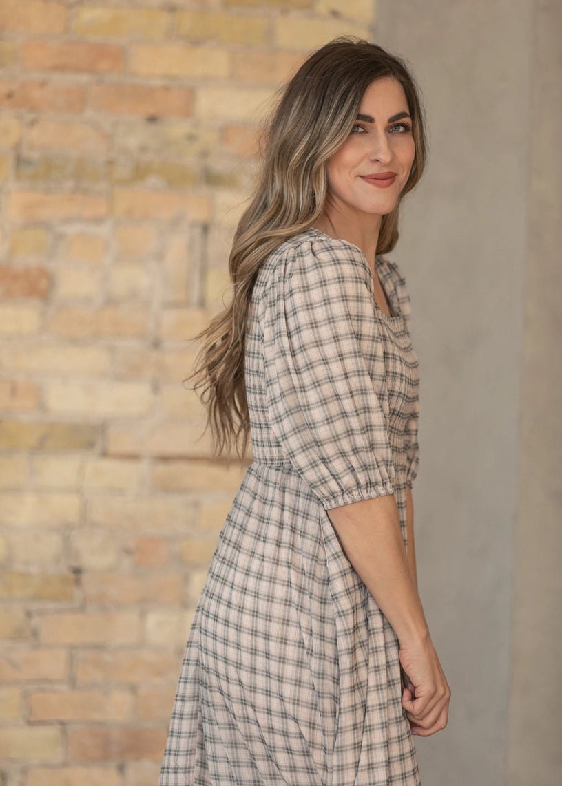 Kayleen Plaid Maxi dress, thumbnail 5