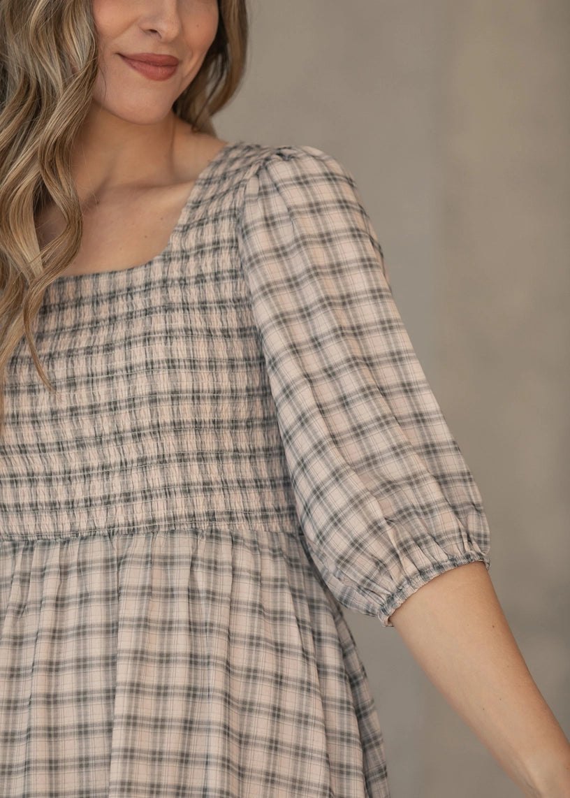 Kayleen Plaid Maxi dress, thumbnail 7