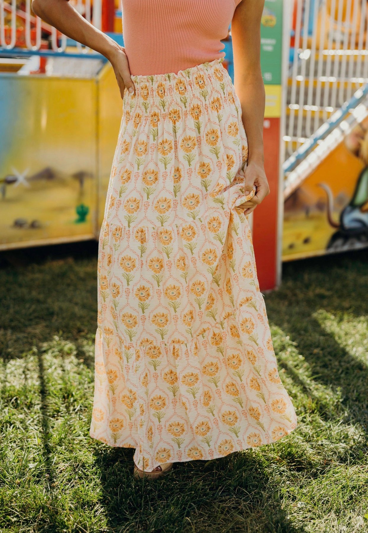 Maxi Skirt in Folk Garden, thumbnail 4