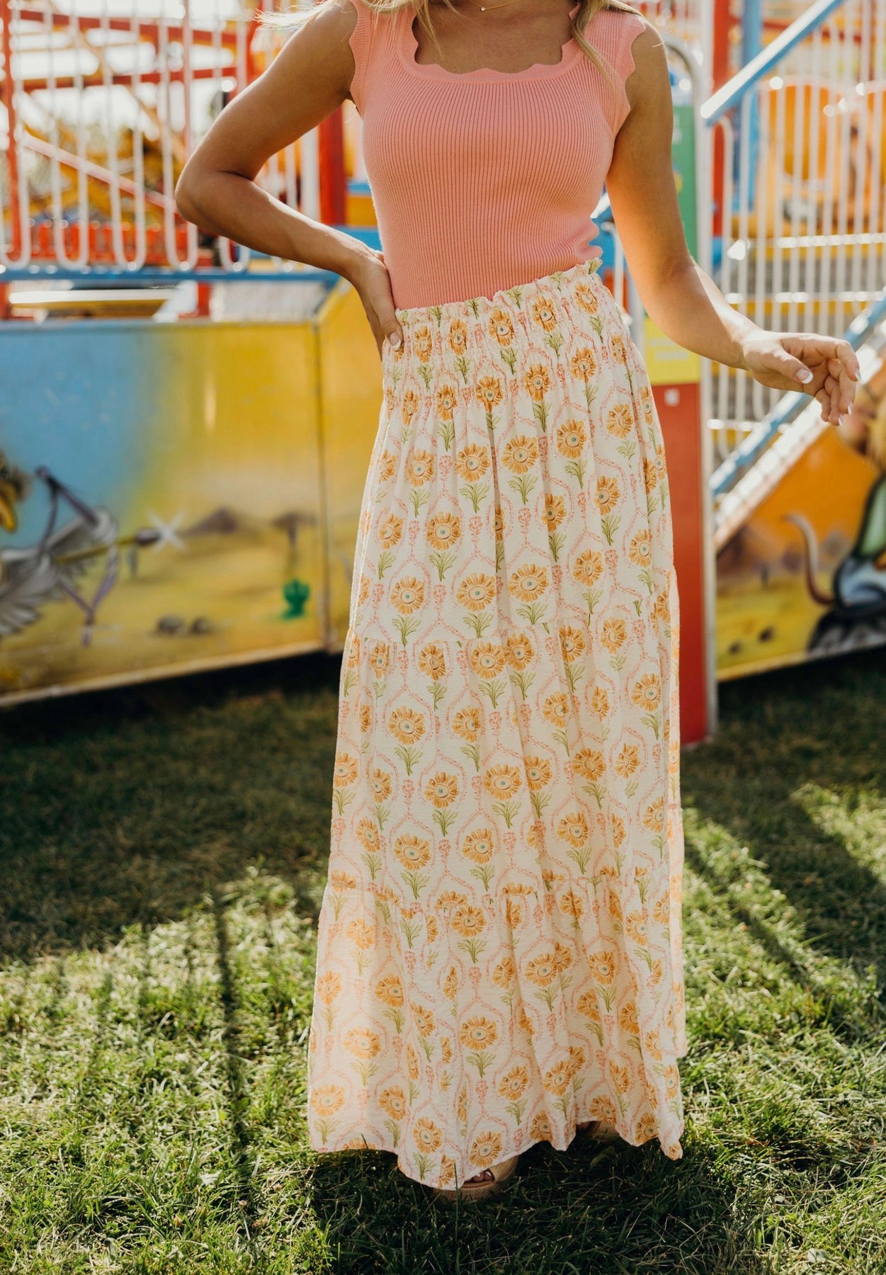Maxi Skirt in Folk Garden, thumbnail 5