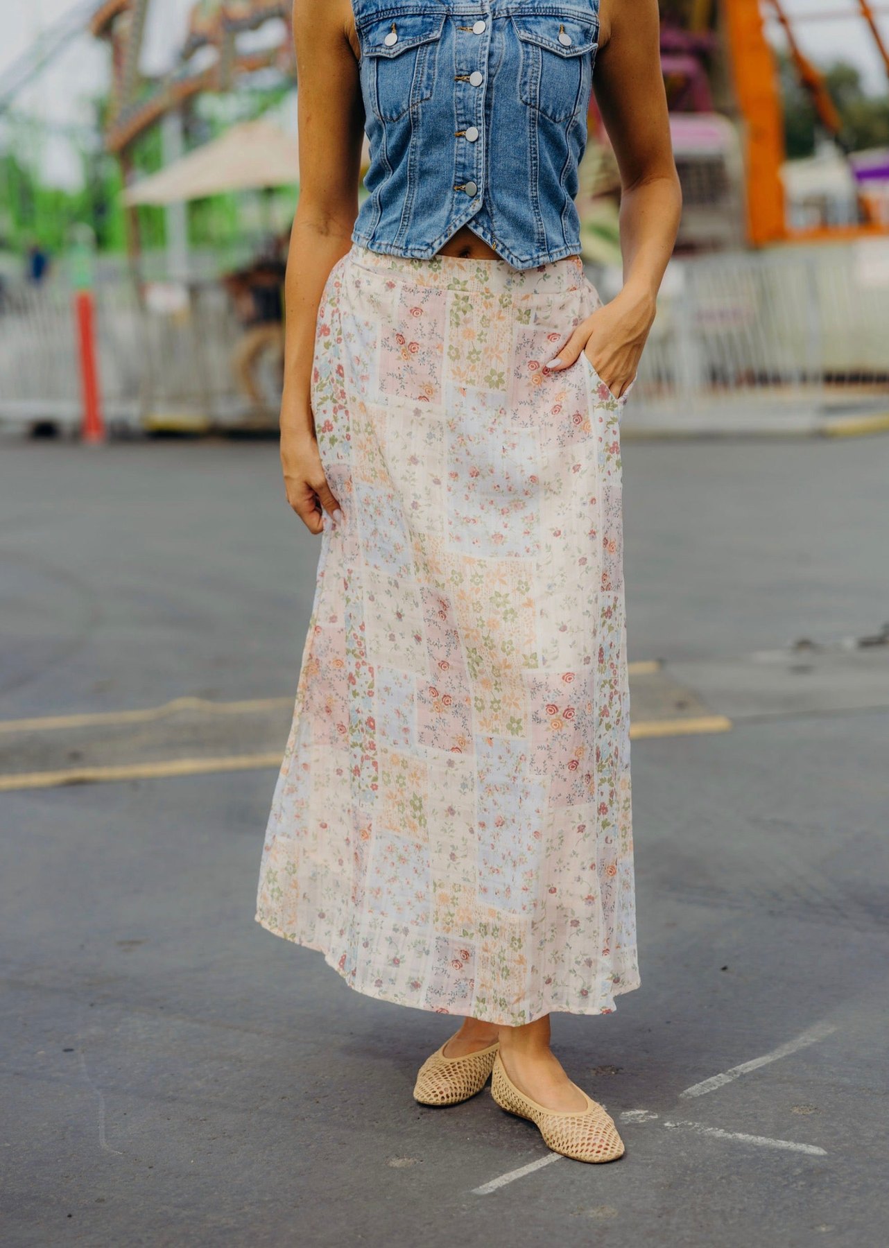 Maxi Skirt in Keepsake, thumbnail 3