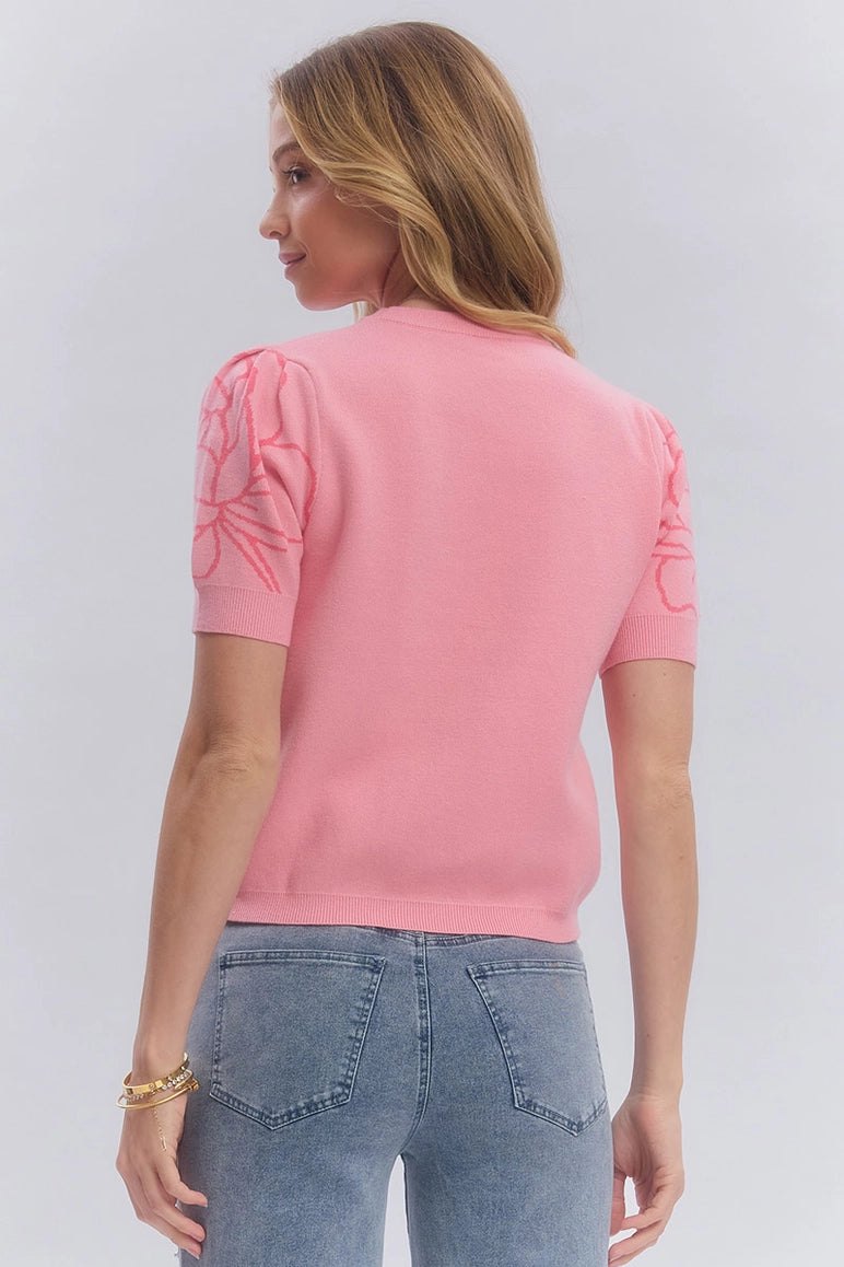 Pink Rose Sweater, thumbnail 3