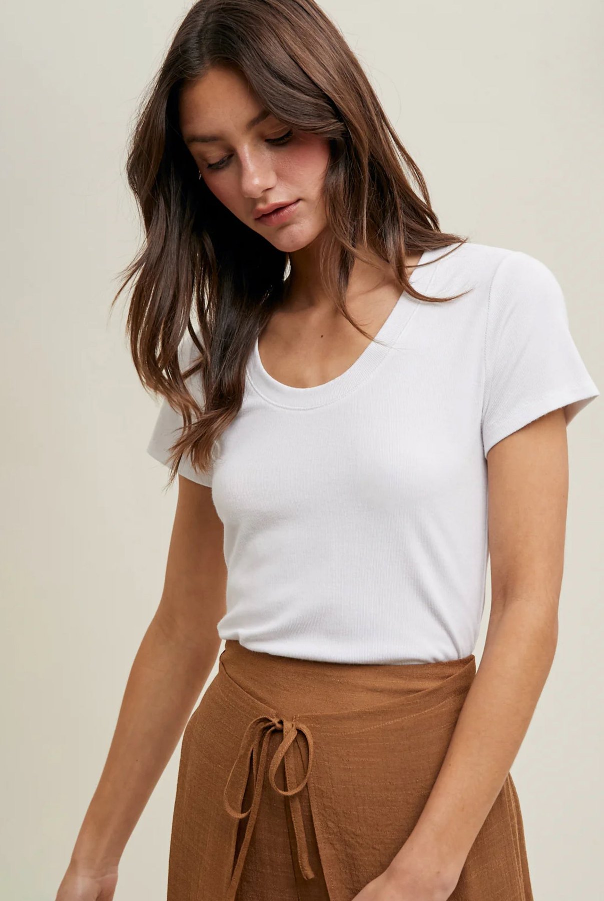 Scoop Neck Knit Top