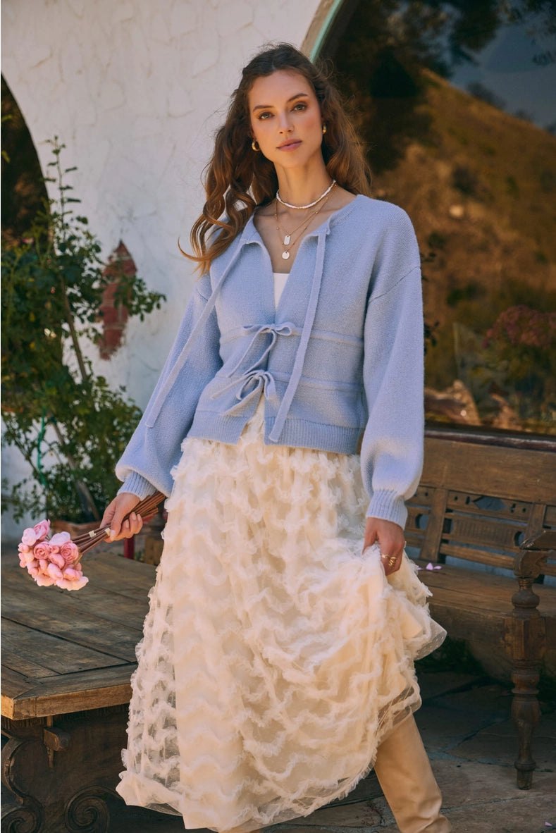 Soft as a Cloud Tie Front Cardigan