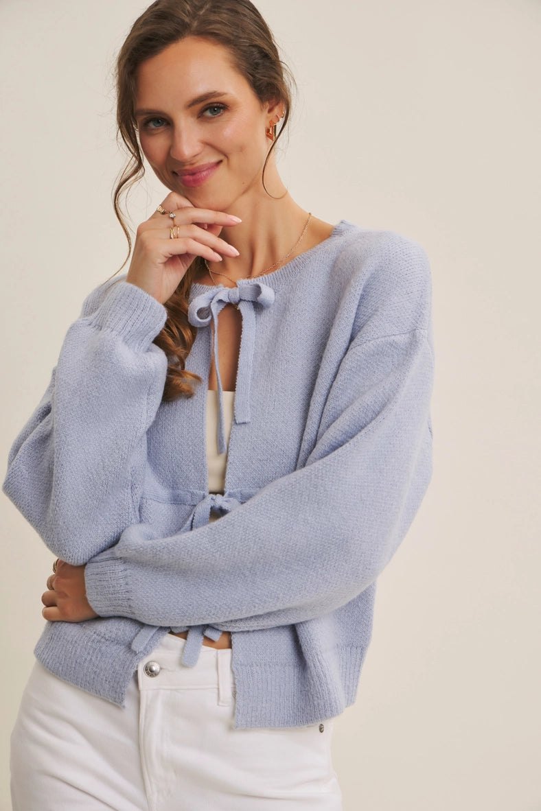 Soft as a Cloud Tie Front Cardigan, thumbnail 4