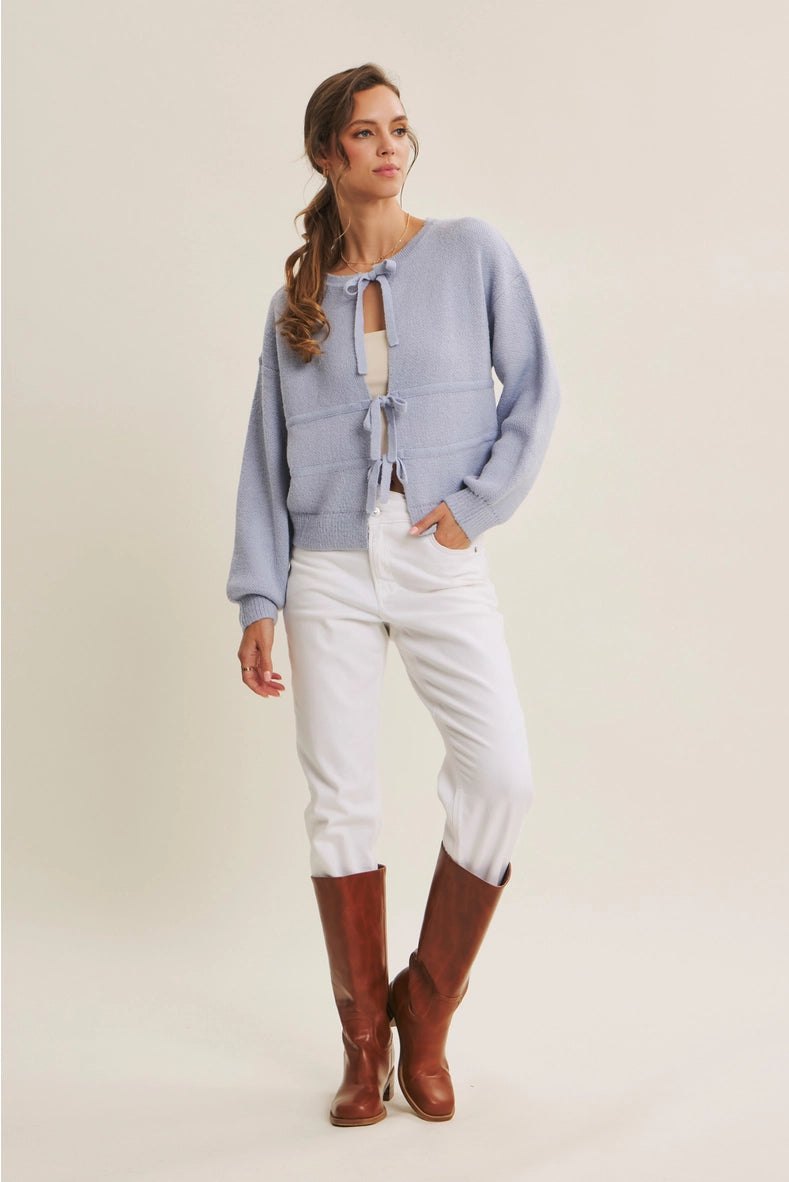 Soft as a Cloud Tie Front Cardigan, thumbnail 6