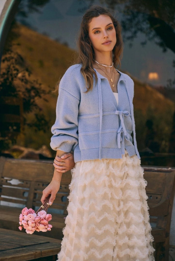 Soft as a Cloud Tie Front Cardigan, thumbnail 8