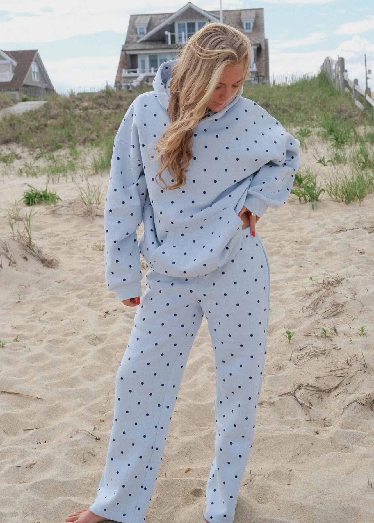 Tops: StarFit Polk Dot Hoodie