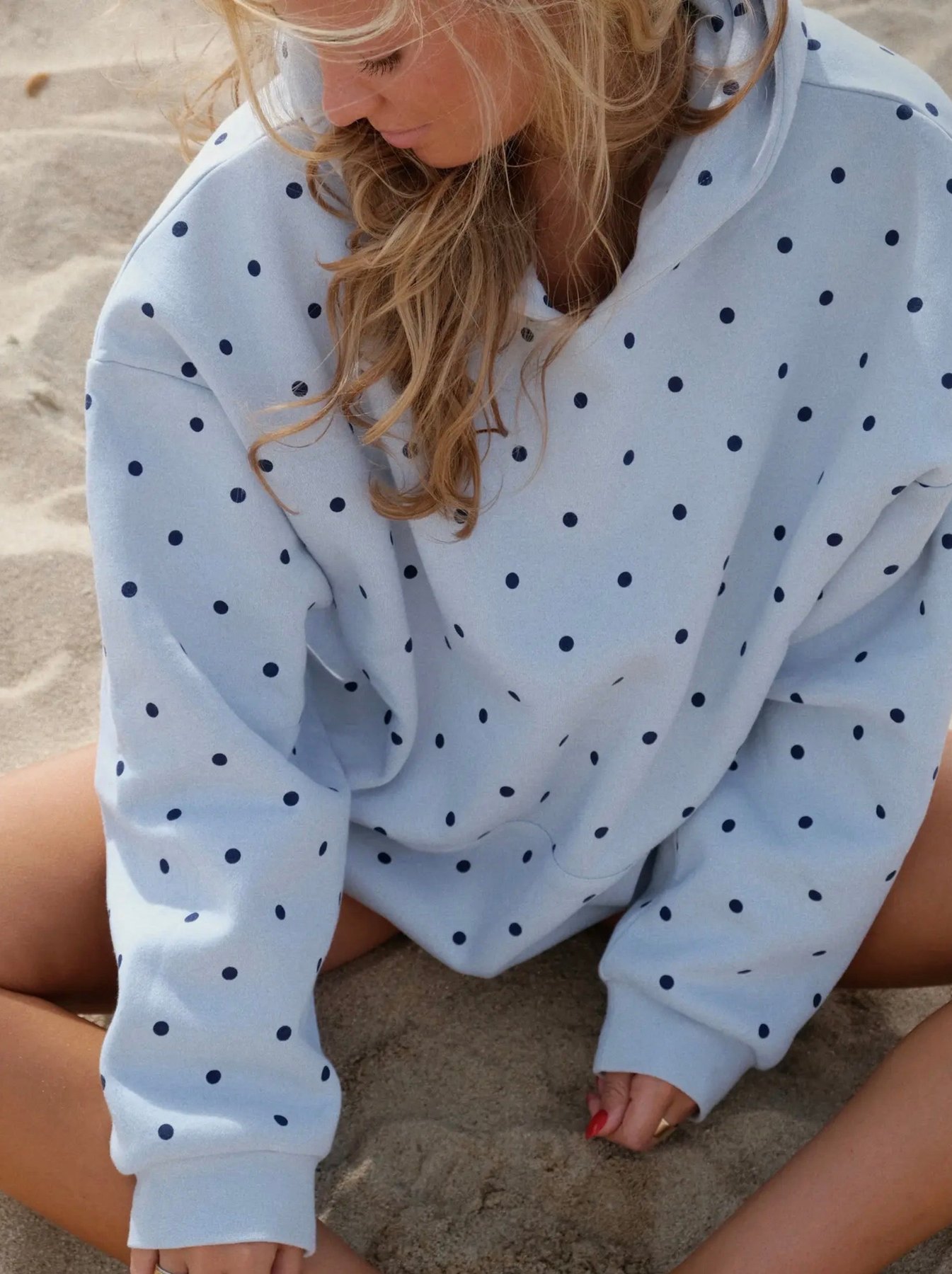 StarFit Polk Dot Hoodie, thumbnail 5