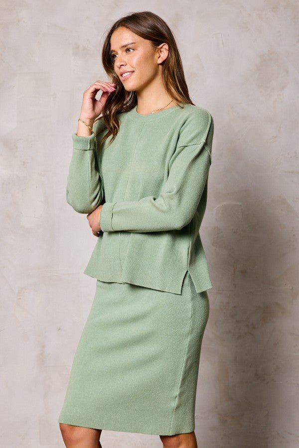 Toasted Sage Sweater Set